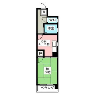 松岡ビル【4階】の間取り