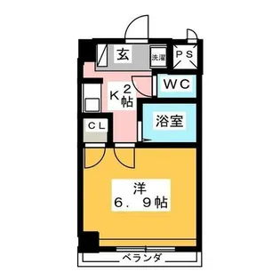 クレストール住田【2階】の間取り
