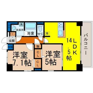 ルペルティア【12階】の間取り