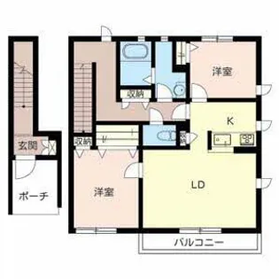 大阪府堺市中区八田北町【アパート】の間取り