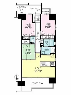 アルファスマート明石公園【3階】の間取り