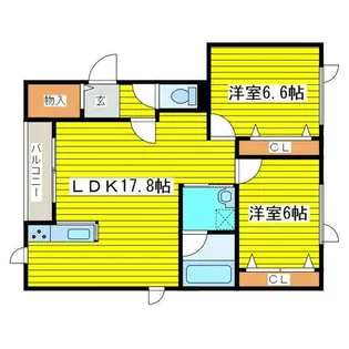 スピカ・クラージュ【3階】の間取り