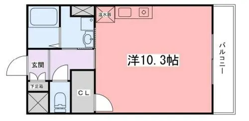 インタービレッジ下手野【2階】の間取り