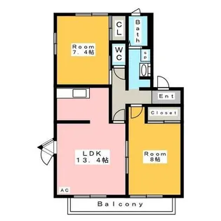 イチゴハウス A【1階】の間取り