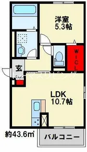 ルーブル下富野【3階】の間取り