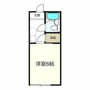 マンション宮西【208号室】の間取り