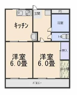 コーポ三浦【302号室】の間取り