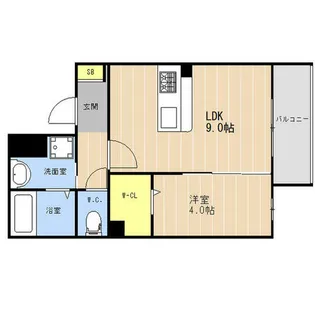 LIBTH高宮東Ⅱ【0302号室】の間取り