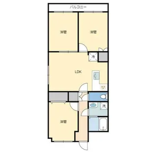 プレザント白金【3階】の間取り