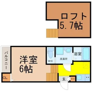 クレーシェレ瑞穂【1階】の間取り