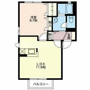 ルミエール本野 A【2階】の間取り
