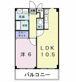 ブリックスコート【2階】の間取り