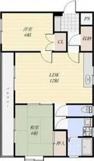 ウインヒル江南【1階】の間取り