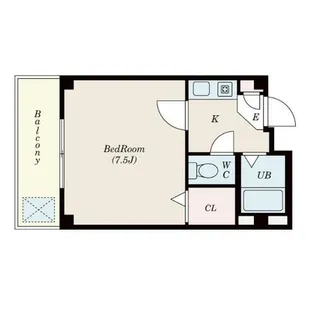 メゾンヒラキ【1-D号室】の間取り