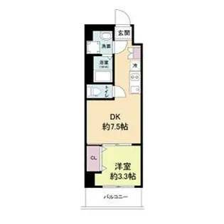 URBAN PARK弁天町【8階】の間取り