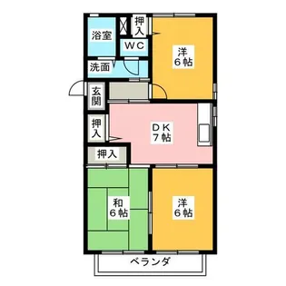 オリーブⅡ【1階】の間取り