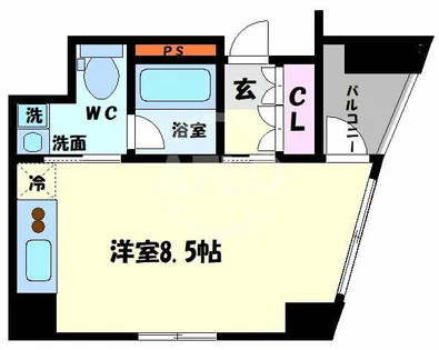 ベルエール天王寺(旧ベルエール細工谷)【303号室】の間取り