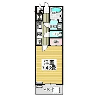 belle ville Hiranaka(ヴェル ヴィル ヒラナカ)【2階】の間取り