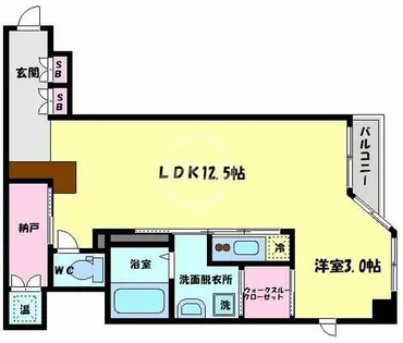 アーバンフラッツ瓦町【7階】の間取り