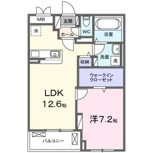 グロブナーパレス北山【2階】の間取り