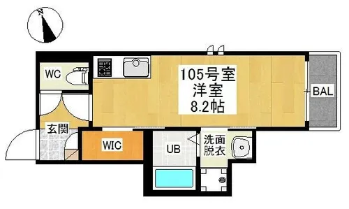 Grandtic Lana【1階】の間取り