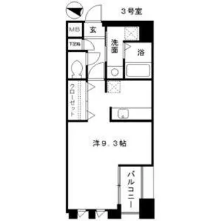 アンナマリー ミズホ【3階】の間取り