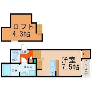 MiCasa志賀本通【1階】の間取り