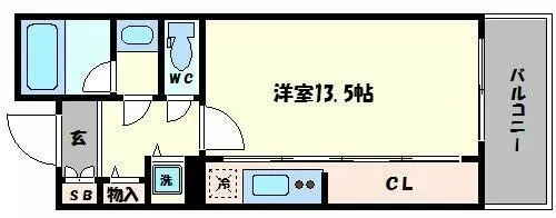 ロイヤルパークス桃坂【12階】の間取り