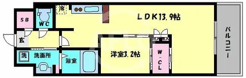 ハイラインⅢ【6階】の間取り