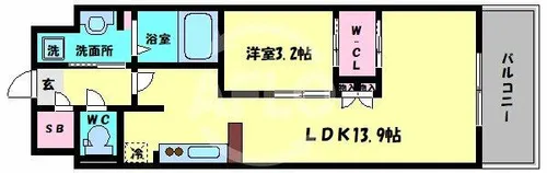 ハイラインⅢ【7階】の間取り