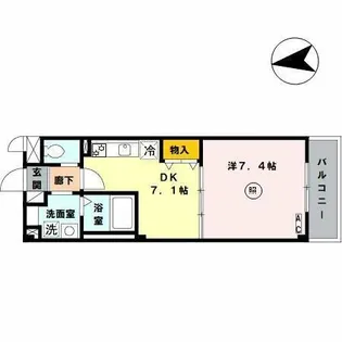 メゾンバイタル D棟【3階】の間取り