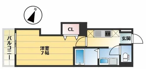 みおつくし城北【2階】の間取り