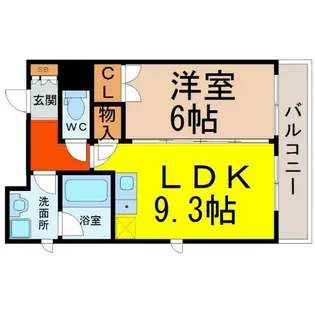 ロータス亀島【8階】の間取り