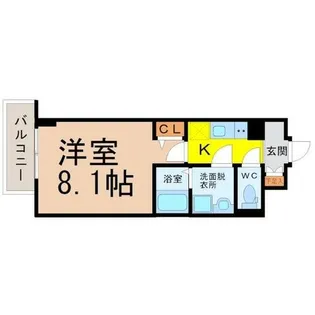 エスリード名古屋東別院【6階】の間取り