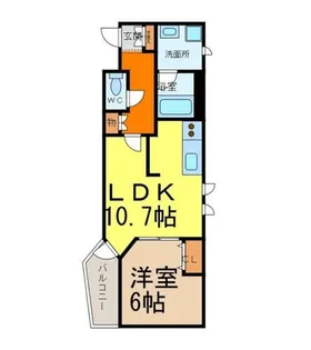 AHマンション泉【6階】の間取り