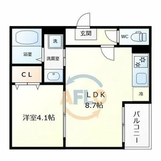 ハーモニーテラス小路東Ⅶ【1階】の間取り