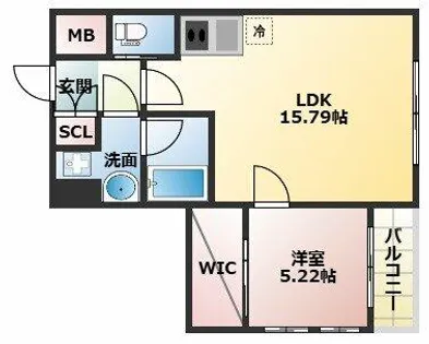 プレジオ長田【2階】の間取り