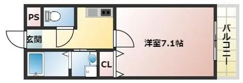 兵庫県尼崎市上坂部3丁目【アパート】の間取り