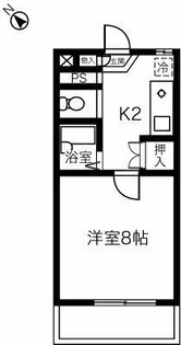 グレースナガナワ【307号室】の間取り