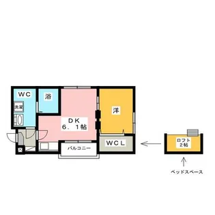 サンライズ豊田【3階】の間取り