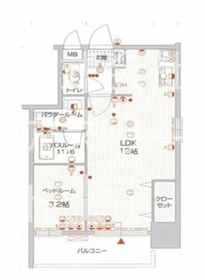 福岡県福岡市東区箱崎2丁目【マンション】の間取り