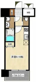 GRAND CINQ02【9階】の間取り