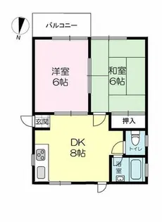 太田ハイツ(2階)【2階】の間取り