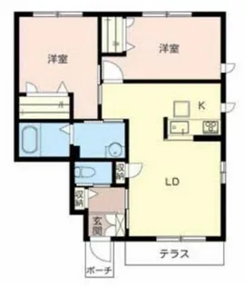 シャーメゾンリエート【1階】の間取り