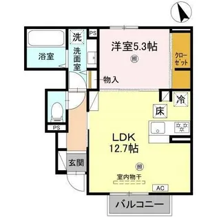 ヴィラーチェⅡ【1階】の間取り