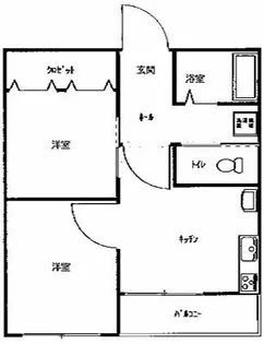 グリーンヒルズ平野町【3階】の間取り
