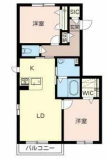 メゾン・ド・ソレイユ網干【2階】の間取り