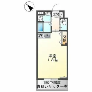 エトワール・ド・ヒサノ【1階】の間取り