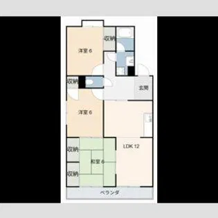 サンパーク 森【1階】の間取り