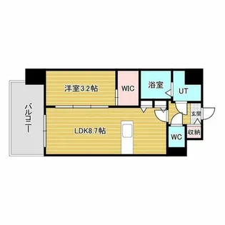 エスリードレジデンス梅田クラスシティ【2階】の間取り